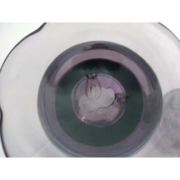 Set of 2 Princess House Amethyst Fantasia Purple Footed Iced Tea Tumblers 20oz - Picture 7 of 10